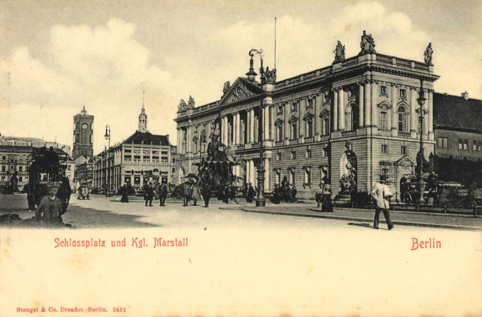 Berlin, Mitte, Berlin - Schlossplatz mit Kgl. Marstall (Zeno Ansichtskarten)