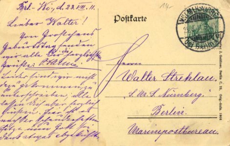 Berlin, Mitte, Berlin - Unter den Linden, Café Bauer (back) (Zeno Ansichtskarten)