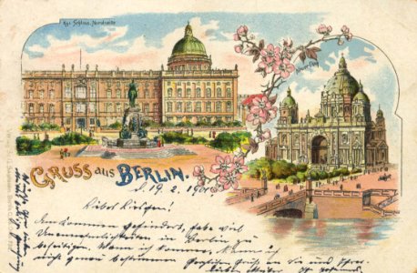 Berlin, Mitte, Berlin - Kgl. Schloss, Nordseite; Neuer Dom (Zeno Ansichtskarten)