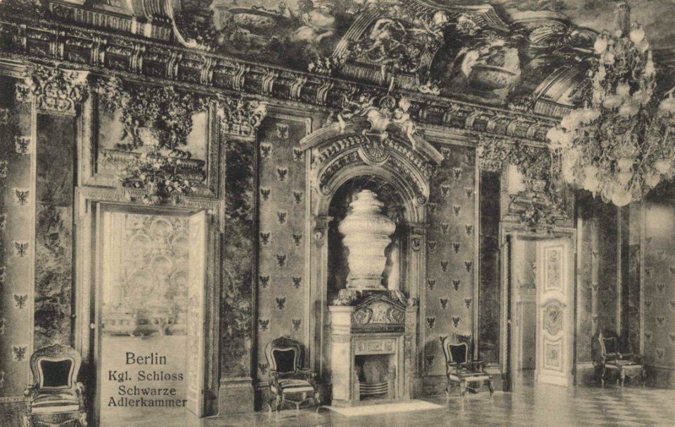 Berlin, Mitte, Berlin - Kgl. Schloss, Schwarze Adlerkammer (Zeno Ansichtskarten)