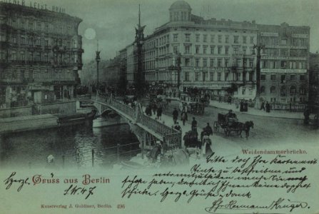 Berlin, Mitte, Berlin - Weidendammer Brücke (2) (Zeno Ansichtskarten)