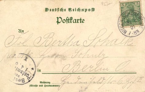Berlin, Treptow, Berlin - Johannistaler Volksgarten (back) (Zeno Ansichtskarten)
