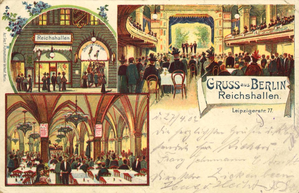 Berlin, Mitte, Berlin - Leipziger Straße 77, Reichshallen (Zeno Ansichtskarten)