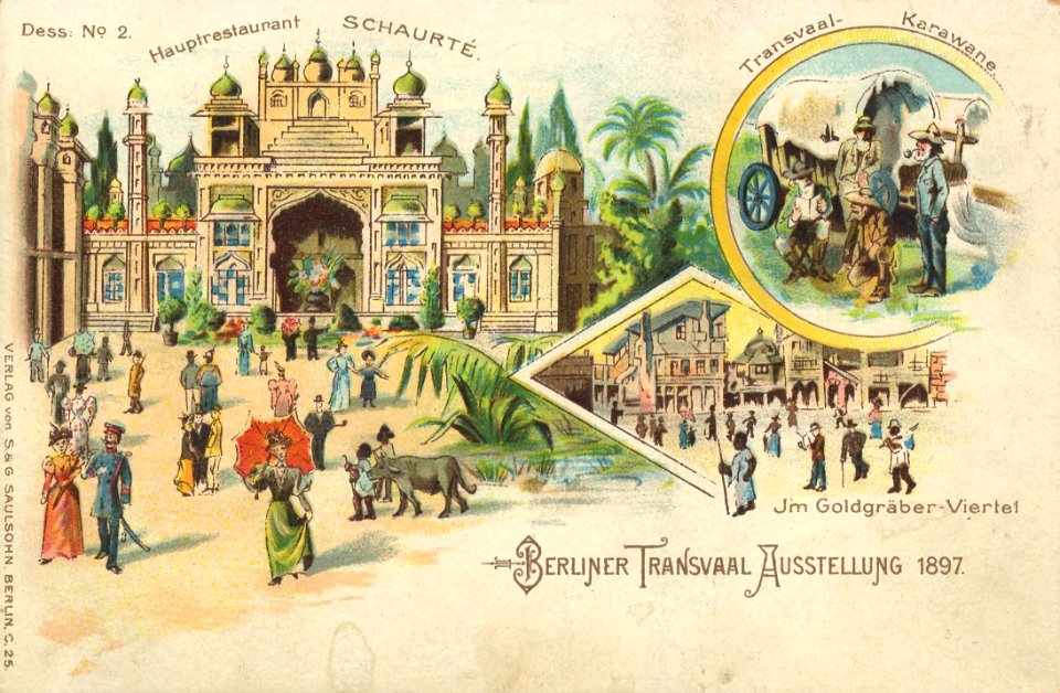 Berlin, Treptow, Berlin - Berliner Transvaal-Ausstellung 1897 (Zeno Ansichtskarten)