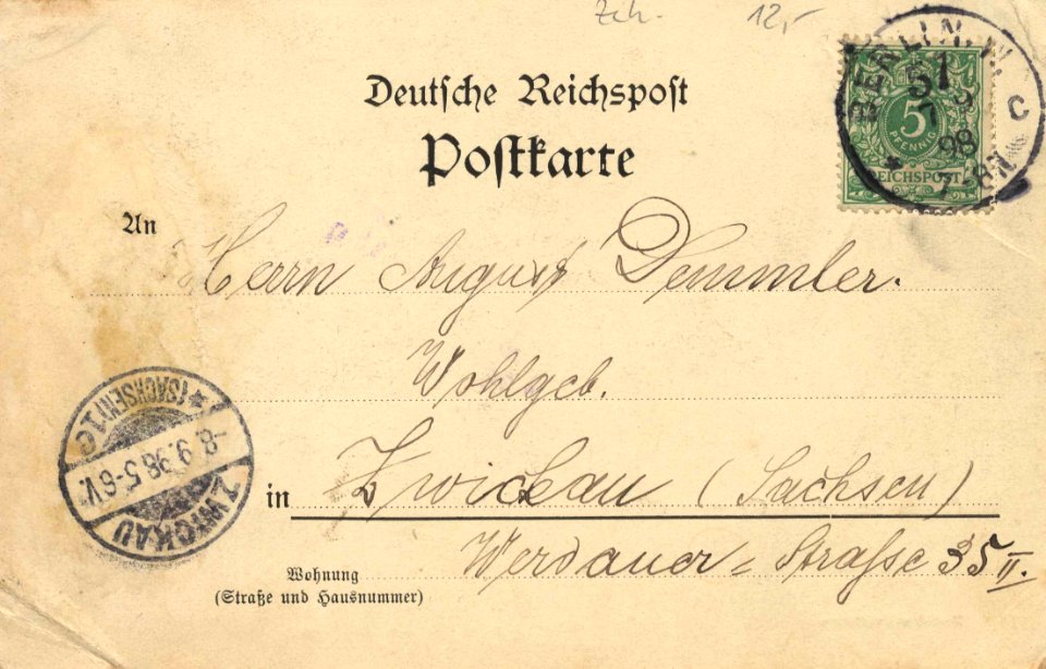 Berlin, Wilmersdorf, Berlin - Grunewald, Moorlake (back) (Zeno Ansichtskarten)