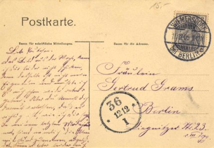 Berlin, Wilmersdorf, Berlin - Neue Kirche (back) (Zeno Ansichtskarten)