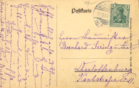 Berlin, Wilmersdorf, Berlin - Nassauische Straße, Lutherkirche (back) (Zeno Ansichtskarten)