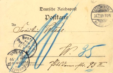 Berlin, Wilmersdorf, Berlin - Halensee, Johannaplatz (back) (Zeno Ansichtskarten)