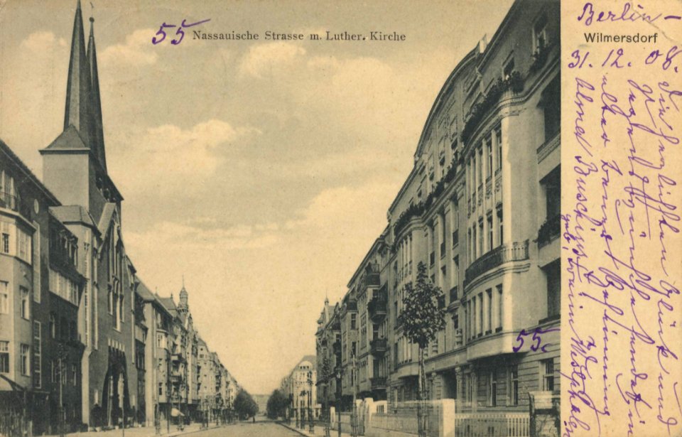 Berlin, Wilmersdorf, Berlin - Nassauische Straße, Lutherische Kirche (Zeno Ansichtskarten)