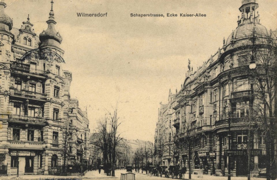 Berlin, Wilmersdorf, Berlin - Schaperstraße Ecke Kaiserallee (Zeno Ansichtskarten)