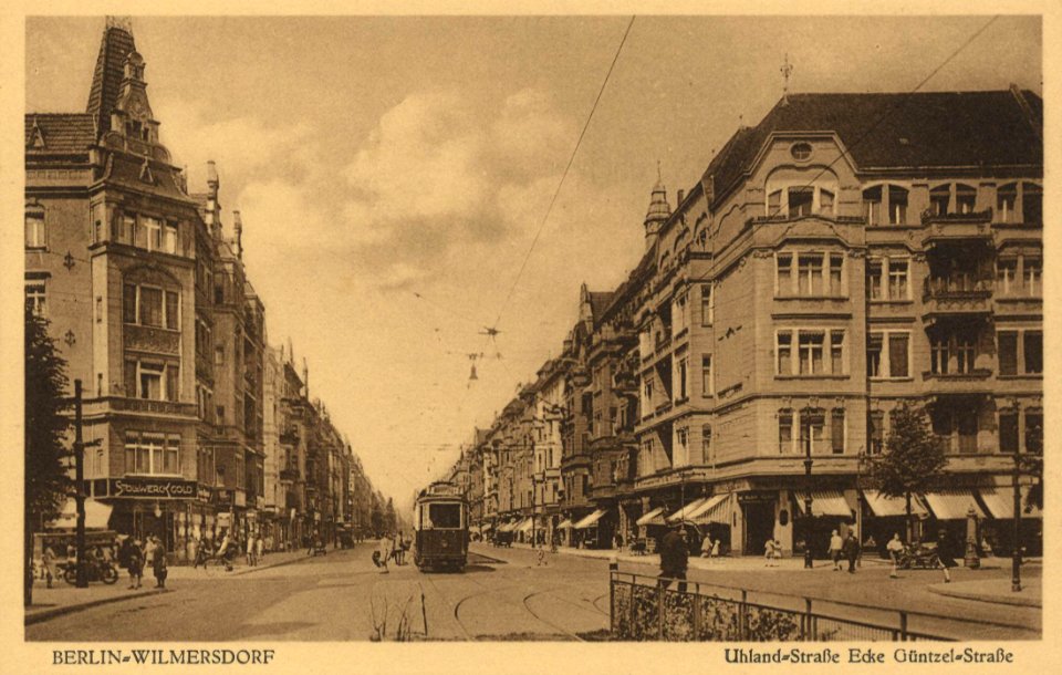 Berlin, Wilmersdorf, Berlin - Uhlandstraße Ecke Güntzelstraße (Zeno Ansichtskarten)