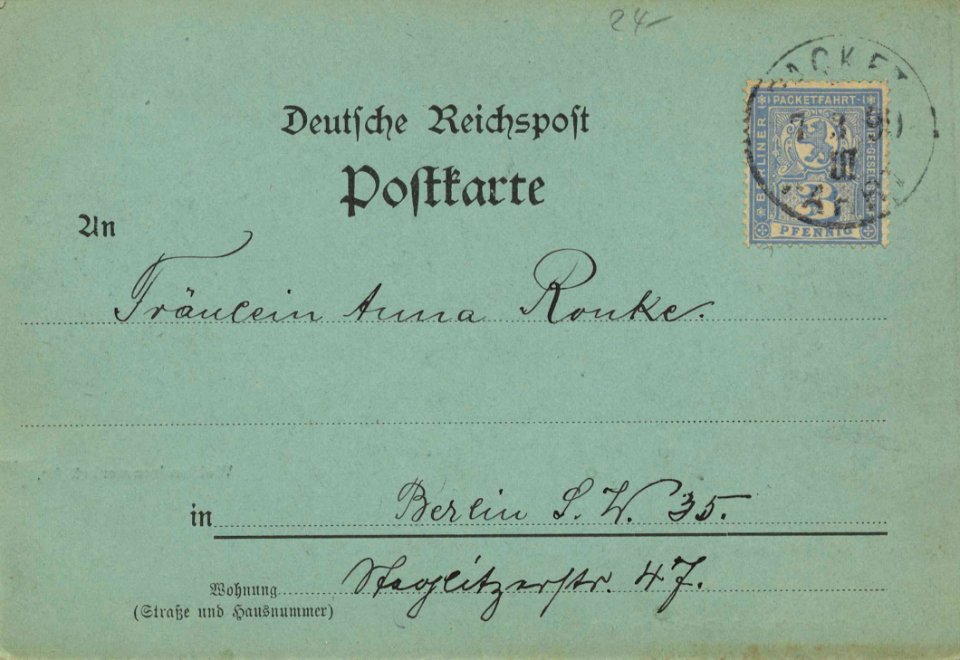 Berlin, Mitte, Berlin - Weidendammer Brücke (2) (back) (Zeno Ansichtskarten)