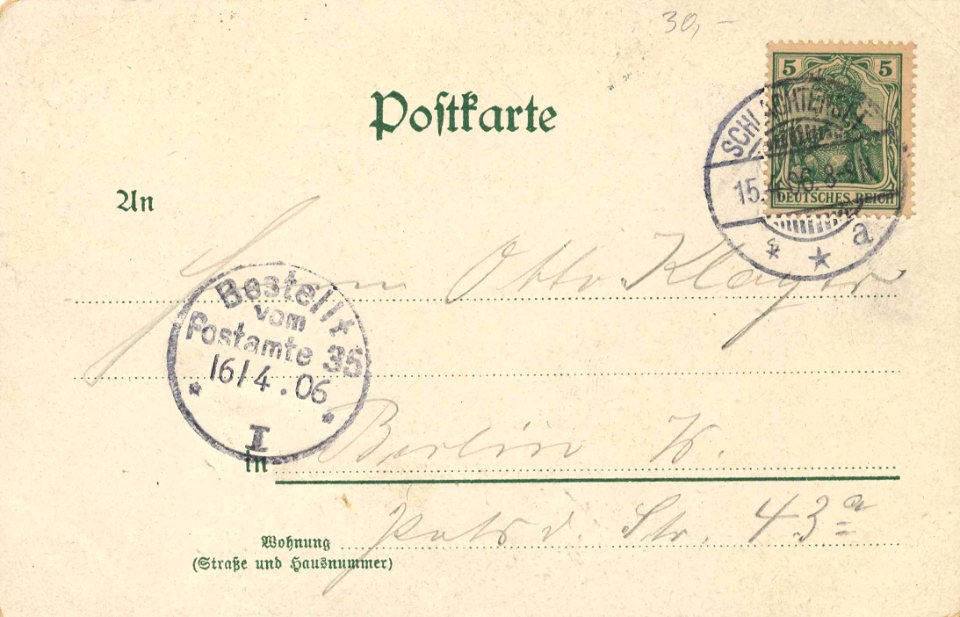 Berlin, Zehlendorf, Berlin - Schlachtensee, Alte Fischerhütte (3) (back) (Zeno Ansichtskarten)