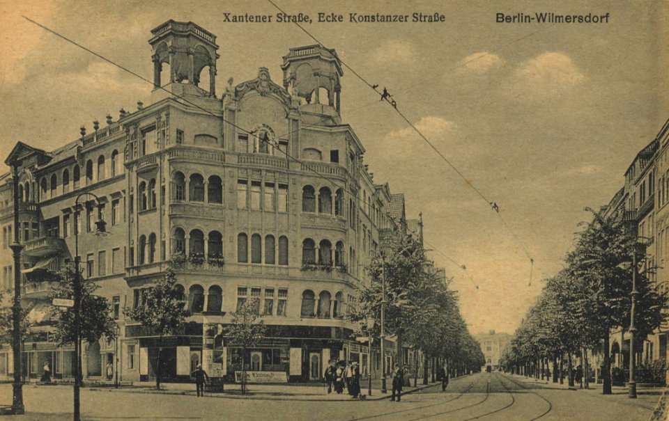 Berlin, Wilmersdorf, Berlin - Xantener Straße Ecke Konstanzer Straße (Zeno Ansichtskarten)