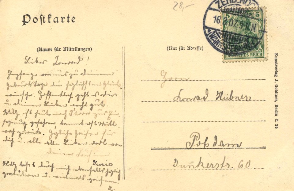Berlin, Zehlendorf, Berlin - Kirche, Gebäudenansichten (back) (Zeno Ansichtskarten)