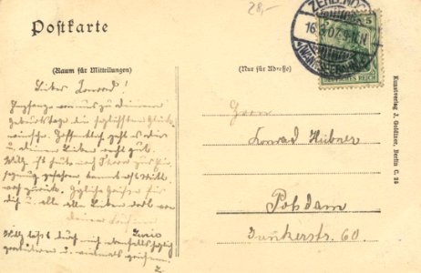Berlin, Zehlendorf, Berlin - Kirche, Gebäudenansichten (back) (Zeno Ansichtskarten)