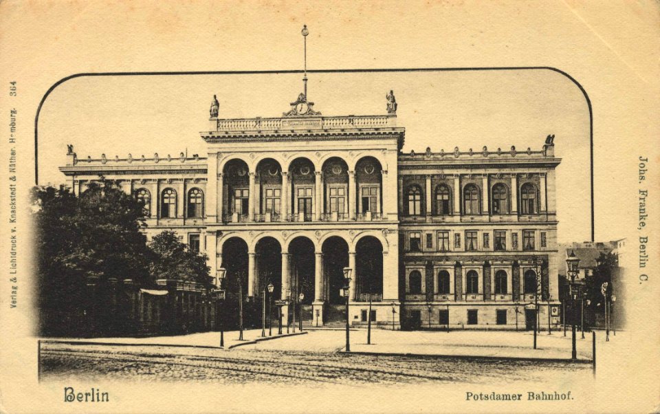 Berlin, Tiergarten, Berlin - Potsdamer Bahnhof (3) (Zeno Ansichtskarten)