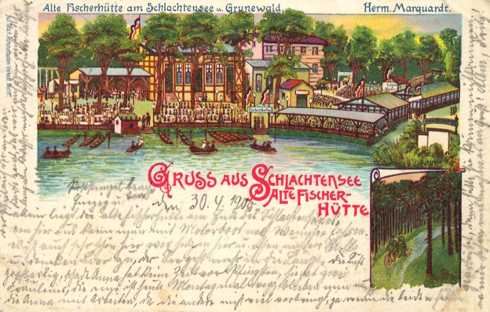 Berlin, Zehlendorf, Berlin - Schlachtensee, Alte Fischerhütte (Zeno Ansichtskarten)