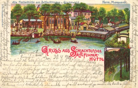 Berlin, Zehlendorf, Berlin - Schlachtensee, Alte Fischerhütte (Zeno Ansichtskarten)