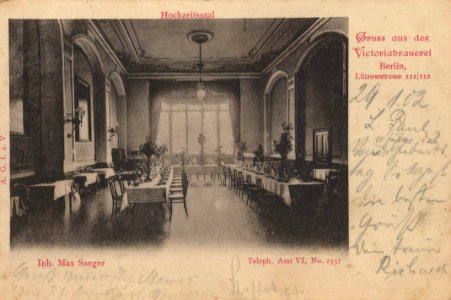 Berlin, Tiergarten, Berlin - Viktoriabrauerei (Zeno Ansichtskarten)