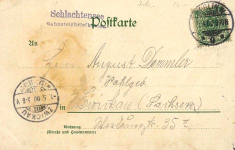 Berlin, Zehlendorf, Berlin - Schlachtensee, Alte Fischerhütte (back) (Zeno Ansichtskarten)