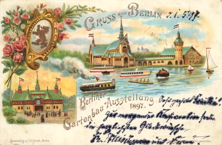 Berlin, Treptow, Berlin - Berliner Gartenbau-Ausstellung 1897 (Zeno Ansichtskarten)