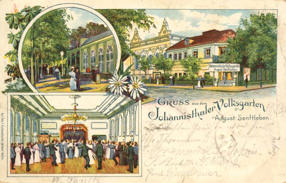 Berlin, Treptow, Berlin - Johannistaler Volksgarten (Zeno Ansichtskarten)