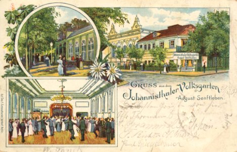 Berlin, Treptow, Berlin - Johannistaler Volksgarten (Zeno Ansichtskarten)