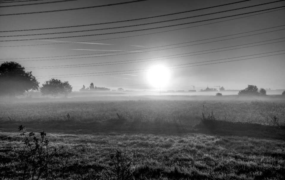 Autumn power line strommast