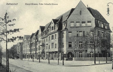 Berlin, Zehlendorf, Berlin - Hauptstraße Ecke Scharfestraße (Zeno Ansichtskarten)