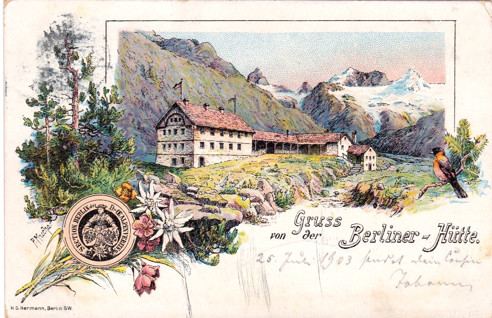 Berliner Huette Postkarte