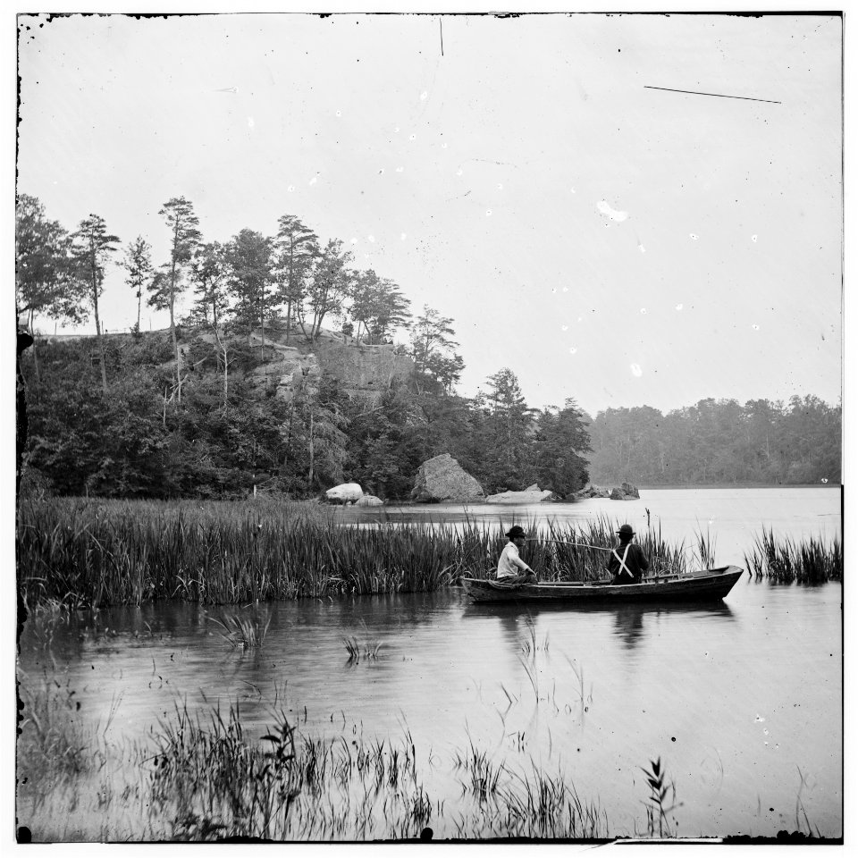 Bermuda Hundred, Virginia. Fishing on the James River LOC cwpb.01834