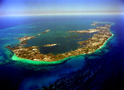 Bermuda aerial overall view 1993