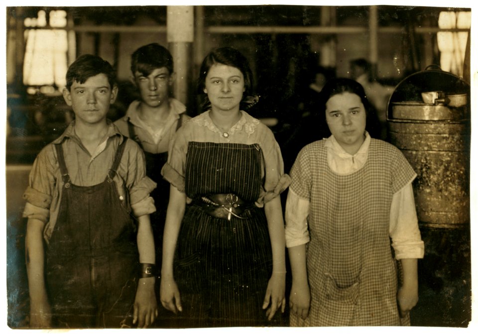 Bernadette Blanchette. 9 year old French girl whose father and 16 year old brother are in Kerr Thread mill. LOC cph.3b33415