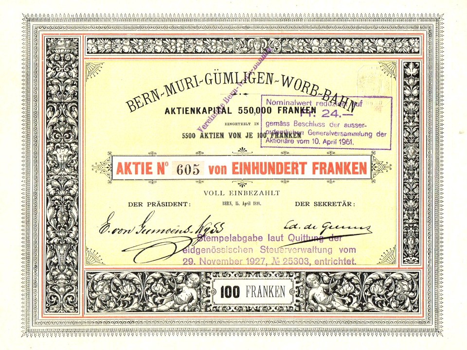 Bern-Muri-Gümligen-Worb-Bahn 1898