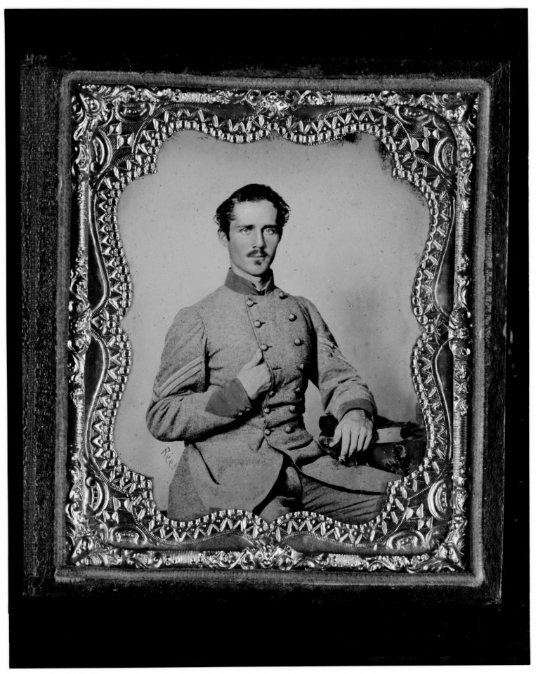 Bernard Bluecher Graves, Corp., C.S.A., three-quarter length portrait, seated, facing front LCCN2005695735