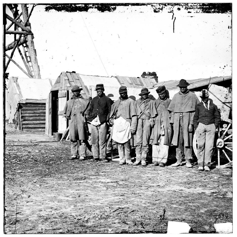 Bermuda Hundred, Va. African-American teamsters near the signal tower LOC cwpb.02004