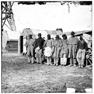 Bermuda Hundred, Va. African-American teamsters near the signal tower LOC cwpb.02004