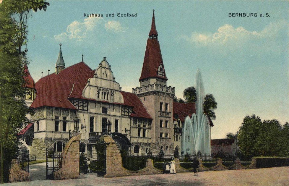 Bernburg, Sachsen-Anhalt - Kurhaus und Solbad (Zeno Ansichtskarten)