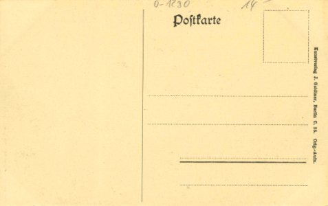 Bernau (Mark), Brandenburg - Krankenhaus (back) (Zeno Ansichtskarten)