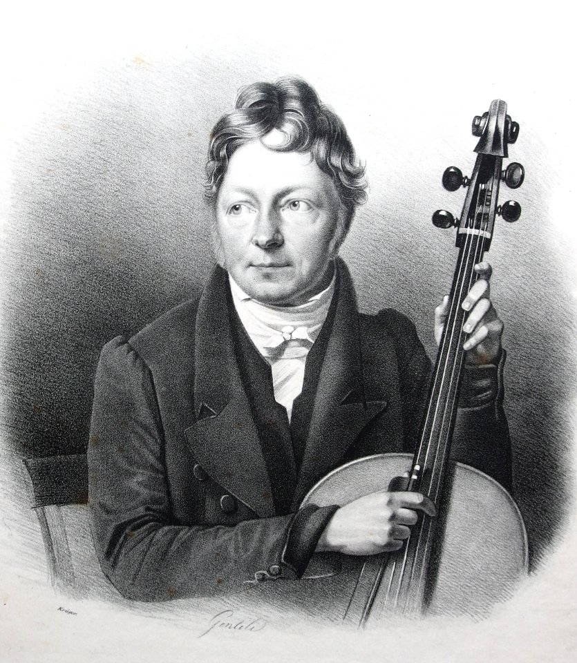 Bernhard Romberg, Angelo Gentili Stich nach Zeichnung von Franz Krüger