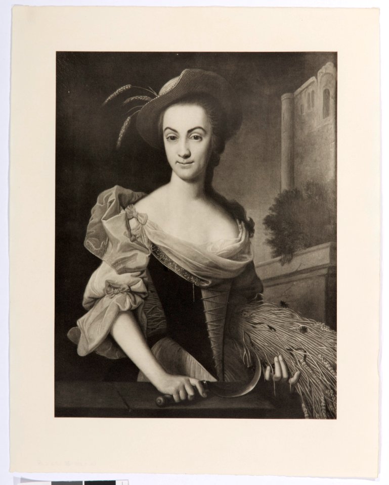 Bernhardine von Hallwyl, född von Diesbach (1728-1779) som Skördeflicka - Hallwylska museet - 102277