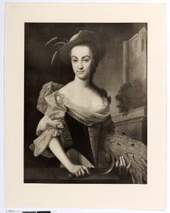 Bernhardine von Hallwyl, född von Diesbach (1728-1779) som Skördeflicka - Hallwylska museet - 102277
