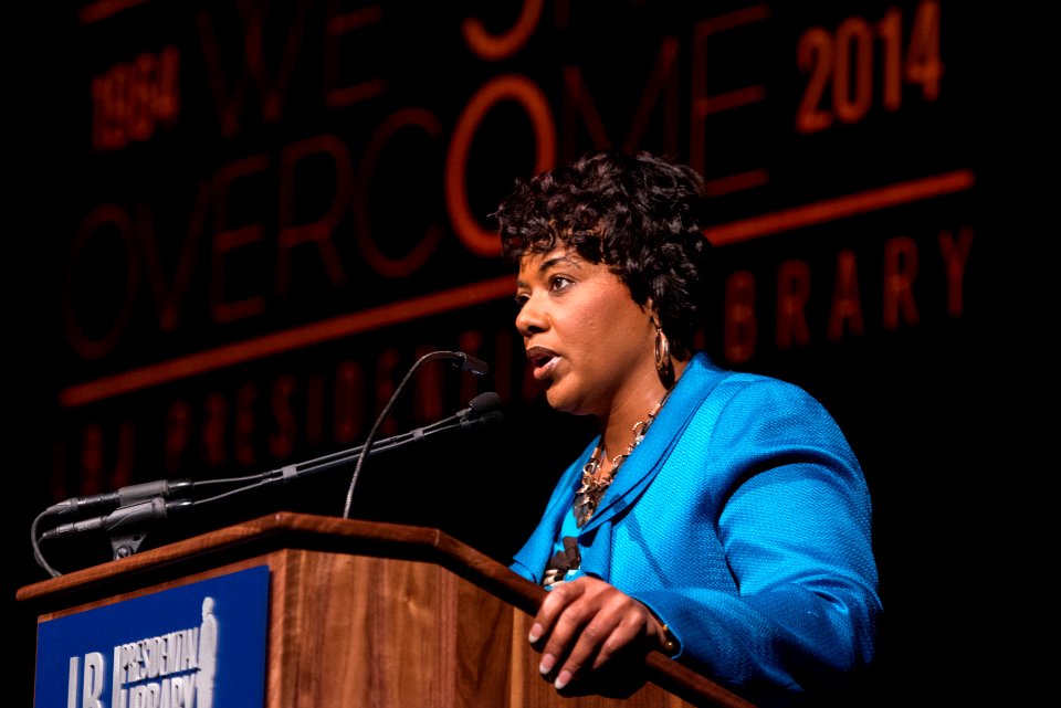Bernice A. King at the LBJ Presidential Library