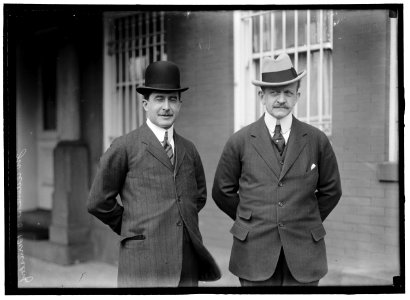 BERNSTORFF, COUNT J.H. VON. AMBASSADOR FROM GERMANY. WITH BARON SUDENHORST VON ZWIEDINEK LCCN2016865599