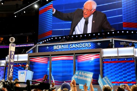 Bernie Sanders at the DNC July 2016