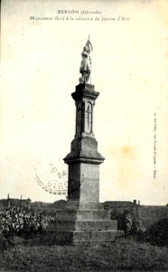 Berson - monument Jeanne d'Arc