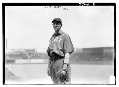 Bert Humphries, Chicago NL, at Polo Grounds, NY (baseball) LCCN2014693592