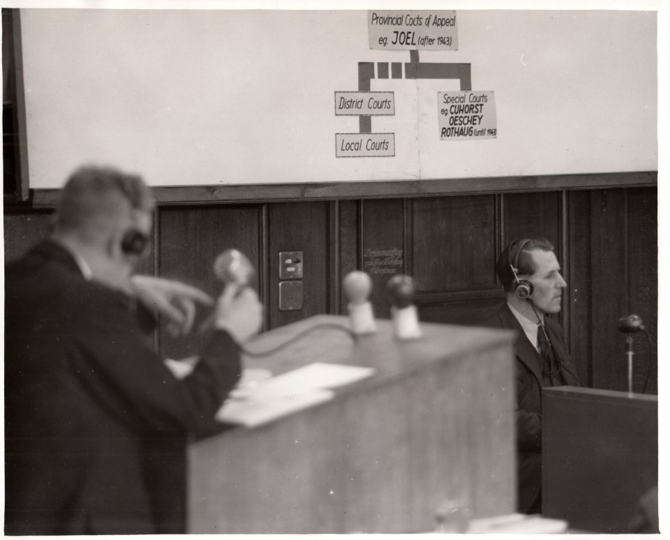 Berthold Schwarz, witness against the defendant Hermann Cuhorst in the Judges' Trial