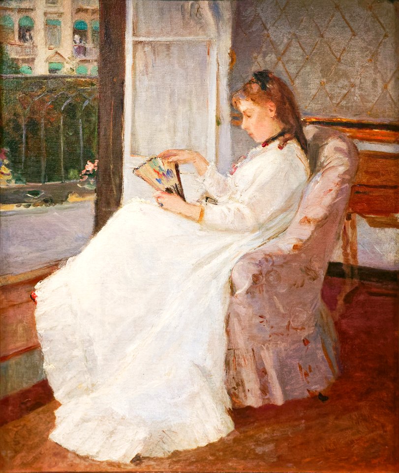 Berthe Morisot - Jeune femme à sa fenêtre - 001
